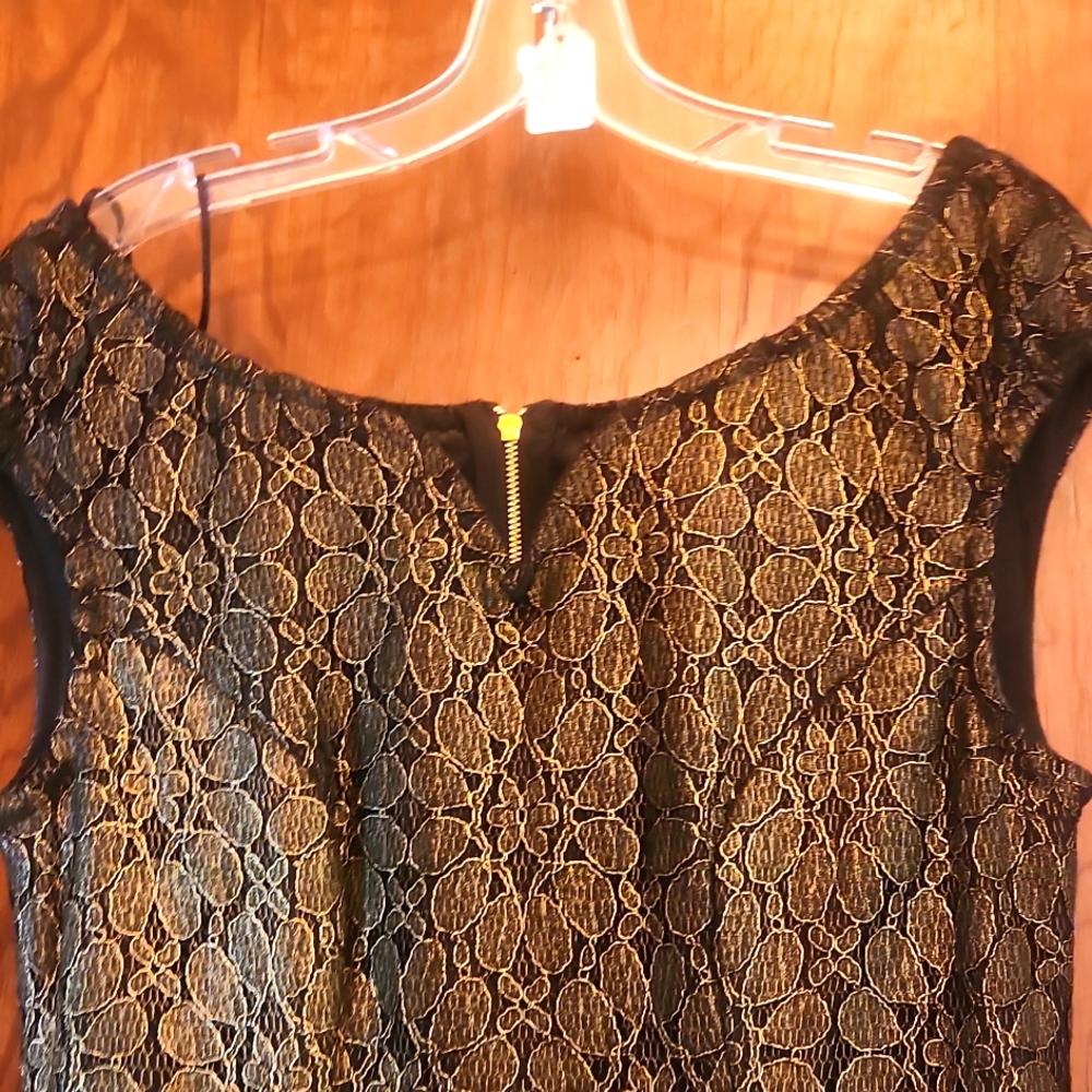 Semi Formal Dress Size 10 Black and Gold